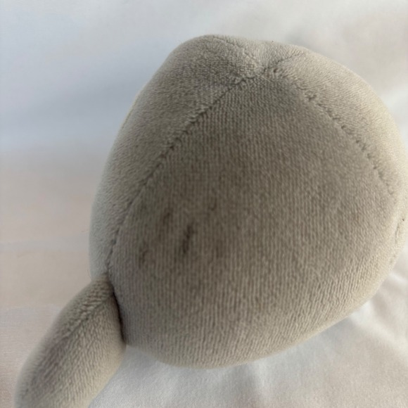 Gray Sloth Round Plush Stuffed Animal with Red Heart Small Soft Toy - Picture 3 of 5